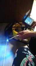 Cámara de Inspección de Tuberías con DVR 16GB tarjeta FT, SYANSPAN drenaje de alcantarillado endoscopio Industrial IP68 8500MHA batería 10/20/30/50M