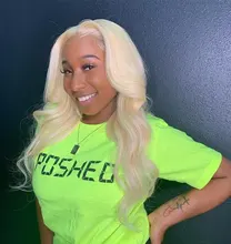 613 peluca Frontal de encaje 30 32 pulgadas 13x4x1 parte de encaje Peluca de la onda del cuerpo brasileño rubia peluca con malla Frontal de cabello humano para las mujeres 180 de densidad