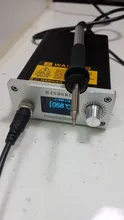 Estación de soldadura T12 STM32 2,1 S, 5 pines, pantalla OLED 1,3, temperatura ajustable, electrónica Digital, con puntas de soldadura