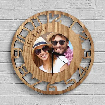 

Personalized Picture Different Design Wooden Wall Clock-40D