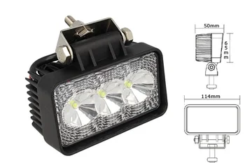 

Tail Light rectangular Led Work Light Worklight daytime running lights 12V-24V 9W (3 X3W) IP67 White