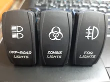 Marine-Switch Boat Truck Led-Light Carling Waterproof 5pin with Dual Bar 1PC 12V 24V