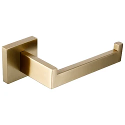 Brushed Gold Bathroom Accessories Set - Elegant Bathroom Hardware Collection (Toilet Paper Holder)