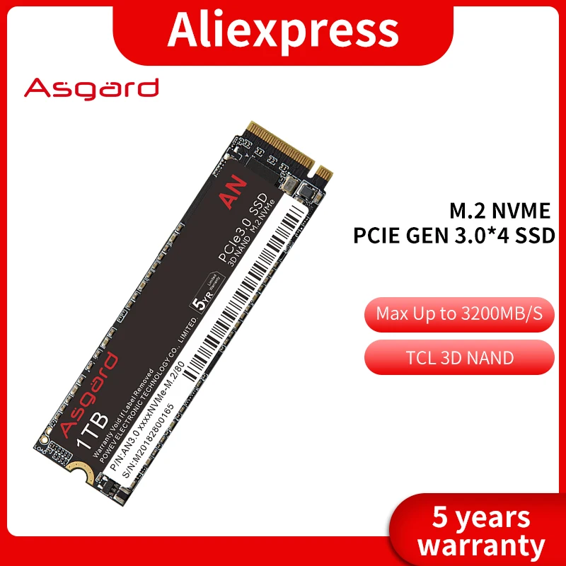Asgard NVME ָ Ʈ ̺ ϵ ũ, Ʈ ũž 2280  ϵ ũ, AN3.0 M.2 NVMe 512GB 1T PCIe3.0 X4 SSD, m2