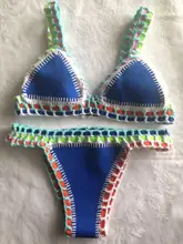 Women Swimwear Bikinis-Set Split Neoprene Beachwear Sexy New for Low-Waist Female