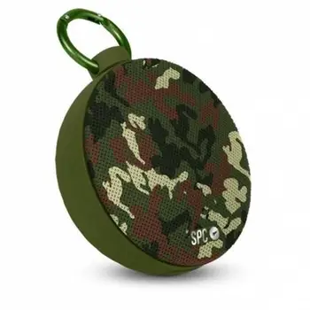 

BLUETOOTH SPEAKER WITH CARABINER SPC UP! GREEN-5W-BT4.1 + EDR - BAT. 800MAH-MICROSD READER-FUNCTION HANDSFREE