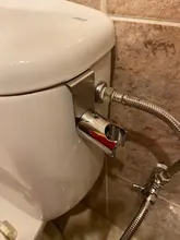 Faucet Hose Tank-Hooked-Holder Shower-Sprayer T-Adapter Bidet Toilet Bathroom Brass Easy-Install