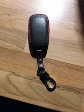 Funda de cuero genuino para coche, llavero con estilo de anillo para Subaru BRZ XV Forester Legacy Outback, carcasa para llaves