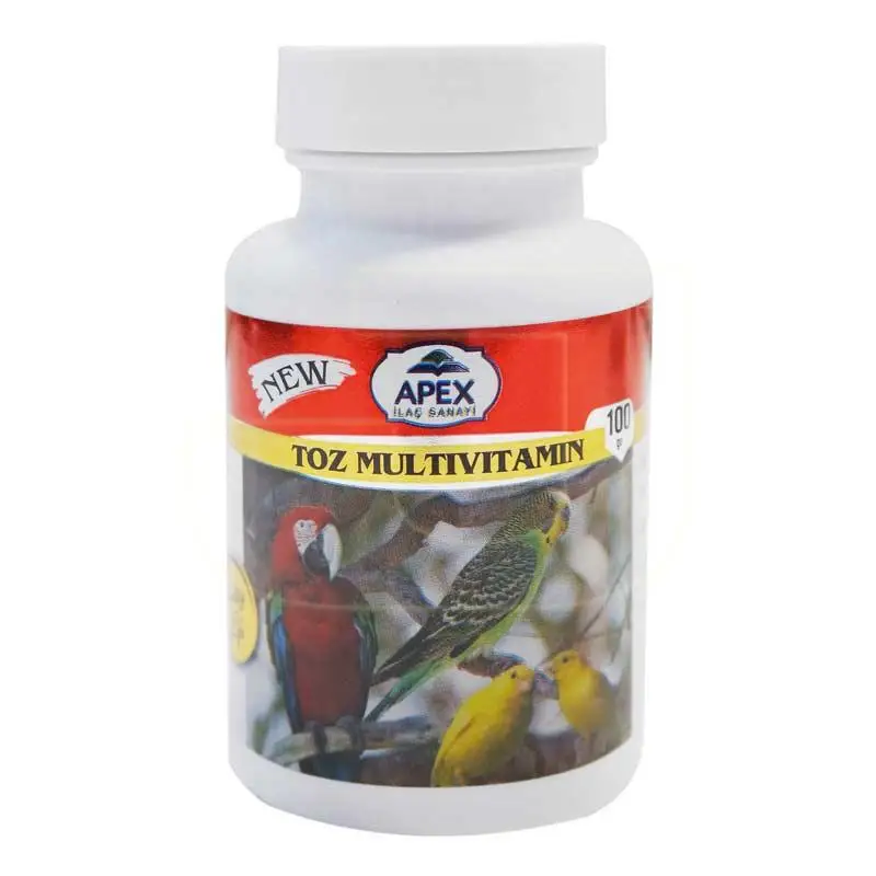 2 paquetes de polvo multivitamínico canario-2 x 100hecho en Turquía