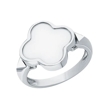 

Silver ring with ceramics and enamel sunlight
