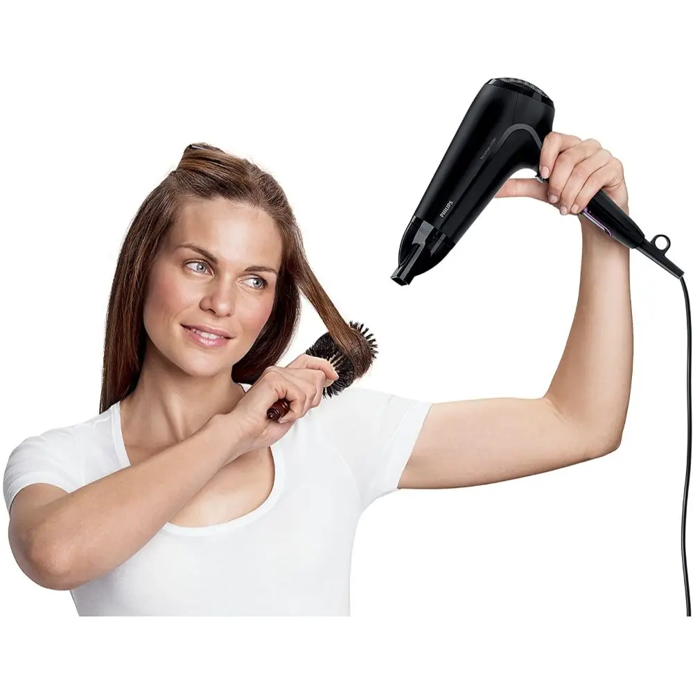 Philips secador de pelo HP8230, 2100 vatios, 6 velocidades, termoprotector  potente, 220 voltios, negro, portátil, flujo de aire|Secadores de pelo| -  AliExpress