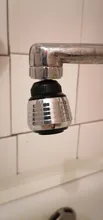 Grifo aireador de cocina, 2 modos, 360 grados, ajustable, filtro de agua, ahorro de agua, boquilla para grifo, Conector de Ducha