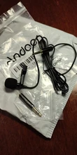 Andoer-Mini micrófono condensador portátil con solapa, micrófono con cable para iPhone, iPad, Android, Smartphone, DSLRCamera, EY-510A