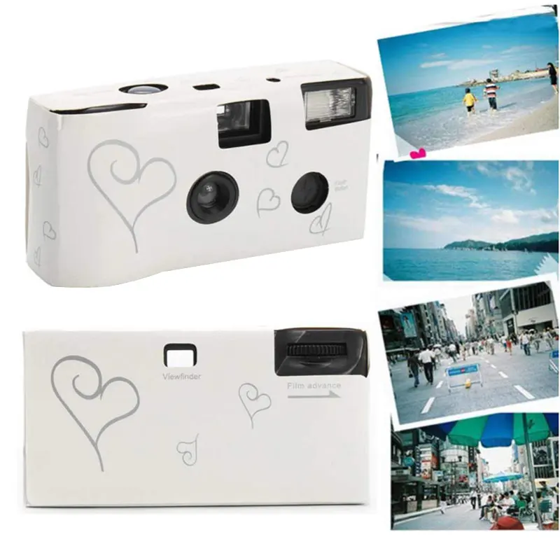 Best Gifts 35mm Single Use Photo Wegwerp Camara Lomo Retro Flash Wedding Disposable Camera with Color Film