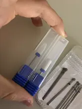 Broca de clavo de cerámica, juego de fresas de carburo para manicura, fresa de Metal, cortador de uñas artístico