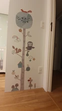 Mural Decals Wallpaper Decor Height-Measure Animal-Trees Nursery Forest Creative Nordic Modern