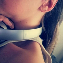 La Monada-pendientes tipo botón de plata fina para mujer, dos bolas, joyería fina de plata 925, pendientes de plata 925 para mantener el Piercing