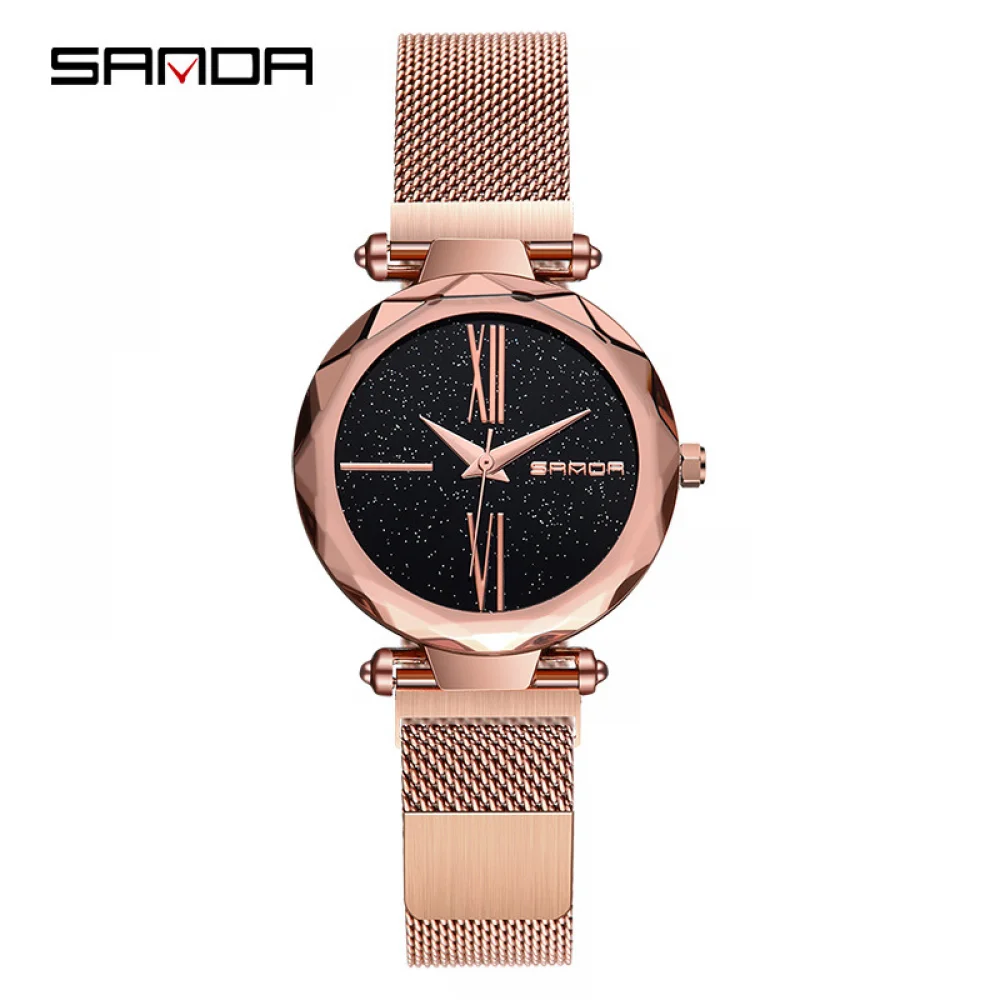 

SADNA Women's Watches Magnet Mesh Belt Starry Sky Watch Female Korean Version Simple Trend Ulzzang Vibrato With Same Tide Lazy