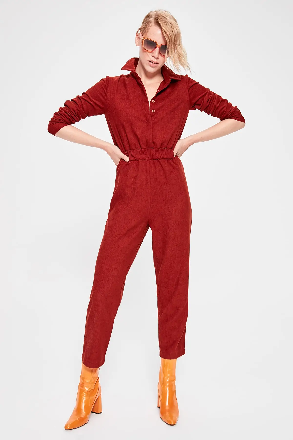 

Trendyol Tile Velvet Rompers TWOAW20TU0081