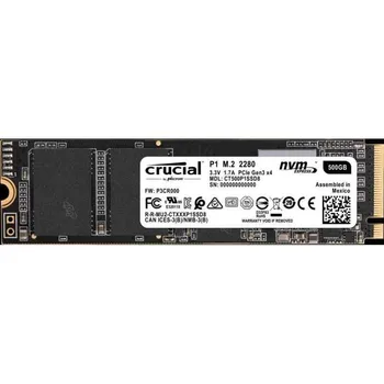 

Crucial SSD 500GB P1 PCIe M.2 CT500P1SSD8