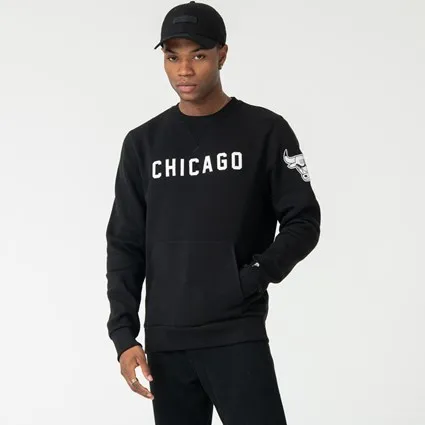 Толстовка OFFICIAL New Era Chicago Bulls Black NBA с круглым вырезом