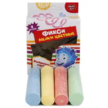 

Crayons colored for creativity "fixiki" 4 colors multiart 40104-fix