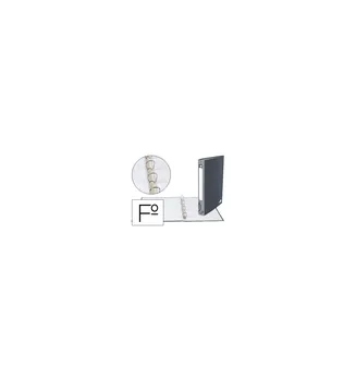 

4 Ring Folder 25MM round LED paper FOLIO CARTON lined Gray