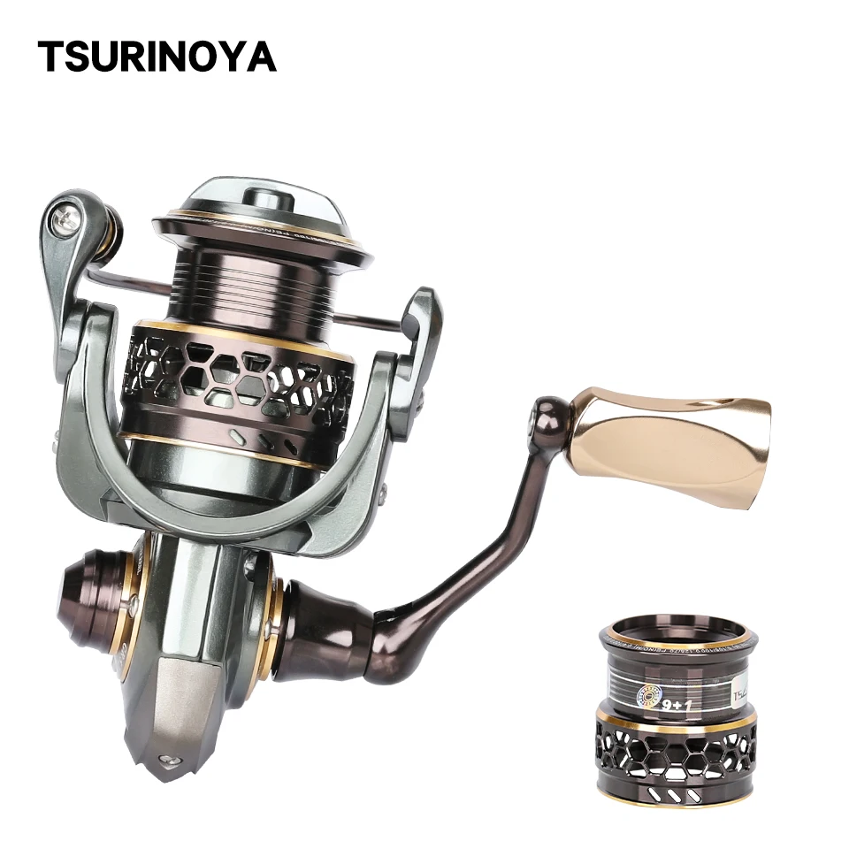 TSURINOYA JAGUAR 2000 2 Катушка спиннинговая Рыболовная катушка 9 + 1BB 4 кг максимальная тяга