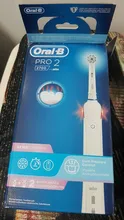 Oral B Pro 2 2700, Cepillo de dientes eléctrico recargable, 2 modos cepillado, temporizador, limpieza 3D, hasta 14 días, sensor