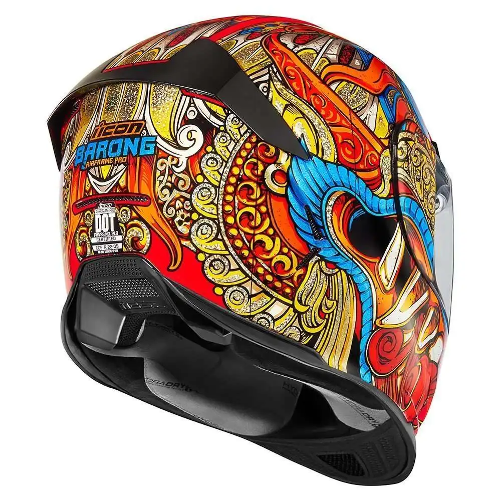 Icon Airframe Pro Barong мотошлем(цвет: красные, размер: s