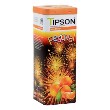 

Tea Tipson "festive collection-Mandarin", black with additives, 75 gr