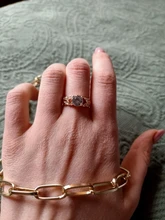 Vienkim 1PC cristal popular plateado mujeres de anillos de compromiso de circón cúbico elegante blanco rosa de oro anillo tamaño 6 7 8 9