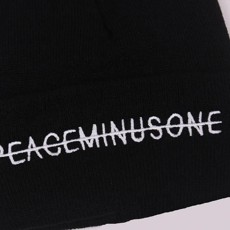  - KPOP G Dragon Embroidery Knitted Hat Peaceminusone Novelty Beanies Fans Collection