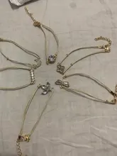 Pulsera de cadena multicapa con hojas mezcladas para mujer, 31 estilos, bohemio, mapa de letras, cristal geométrico, pentagrama infinito