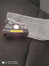 Mini Flashlight Led-Headlamp Powerful Outdoor 18650 Battery Camping COB Portable Q5 Built-In