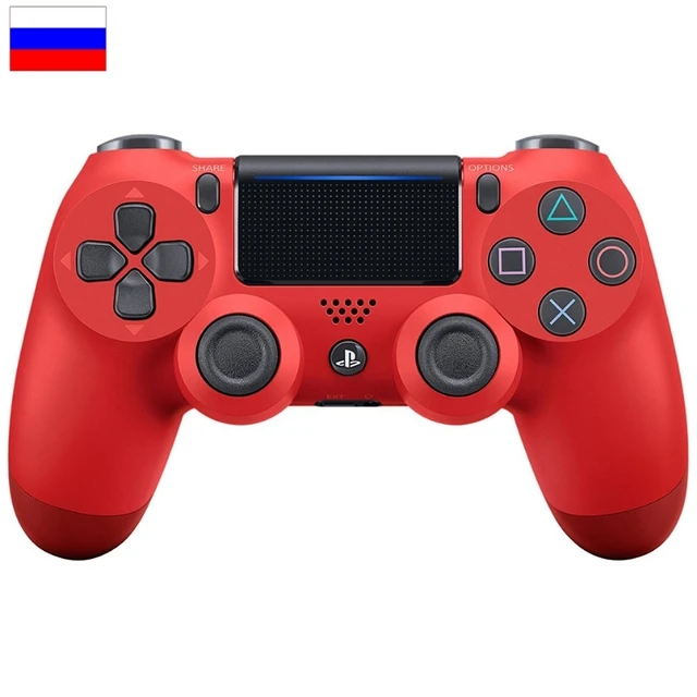 Game Pad (joystick) Wireless Bluetooth for PS4, controller suitable for iOS, Android, PS4, PC wireless Bluetooth game controller for PC mobile phone TV box computer joystick for tablet PC TV gamepad joypad controller Red
