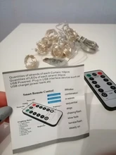 Curtain-Light Garland Fairy Wedding Home-Decor Christmas Outdoor New-Year 3X3M Usb Led