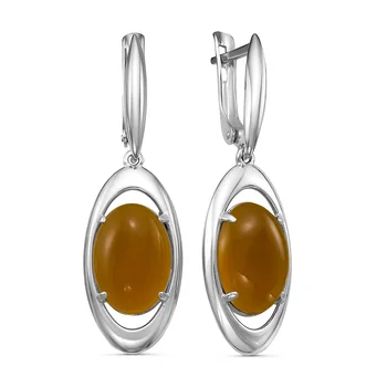 

Silver earrings with