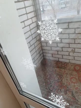 36pcs/lot White Snowflake Christmas Wall Stickers Glass Window Sticker Christmas Decorations