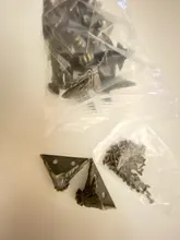 NAIERDI-caja de madera antigua para pies, Protector de esquina de pierna, triángulo rota tallada, soporte decorativo para muebles, 40x30mm, 4 Uds.