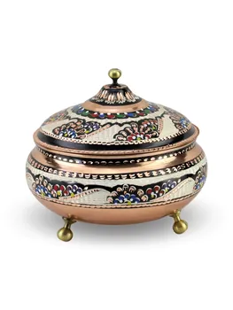 

Chinese Ceramics Candy Jars with Cover Storage Jar Sugar Bowl Antique Pattern Jewelry Container Organizer Rustic Home Decor Turk