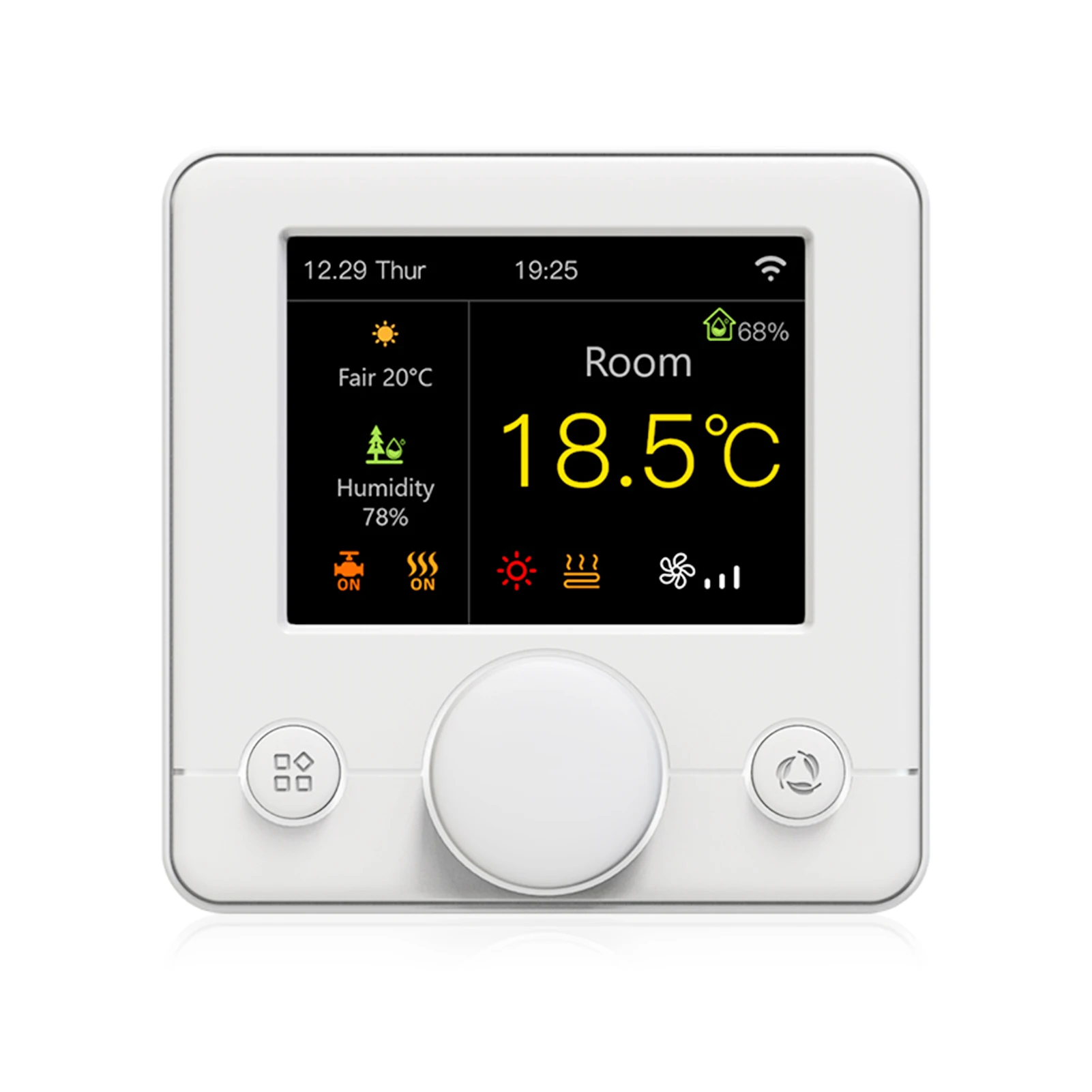 Qiumi RGB Colorful Smart WiFi Thermostat for water / floor heating electric  water / Gas boiler works with Alexa Google Home - AliExpress