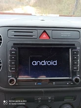 Podofo-Reproductor multimedia con GPS para coche, radio con Android 10.0, 2 Din, 7 pulgadas, para Golf/Polo/Tiguan/Passat/b7/b6/SEAT/León/Skoda/Octavia