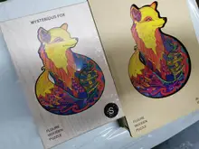 Puzle de Animal de madera para adultos, Puzzle DIY de cada pieza en forma de Animal, regalo de Navidad para niños, rompecabezas con pegatina