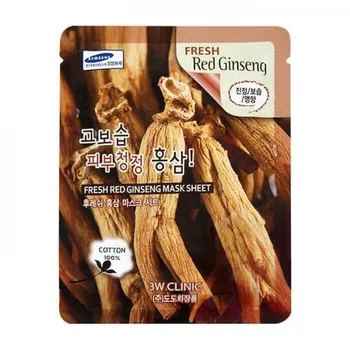 

Canvas face mask red ginseng fresh red ginseng Mask Sheet