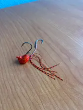 Rubber Skirt Bait Shrimp Boating Lead Fishing-Lure Jighead Madai Jig 40g Saltwater BLUX