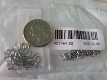 Protectores de alambre de 100x4mm, accesorios de forma de U, cierres, conector para fabricación de joyas, 4,5 unids/lote