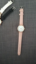 Relojes de pulsera de piel y cuarzo Reloj Blanco para mujer, de marca Ulzzang, con esfera de números sencilla, 2020