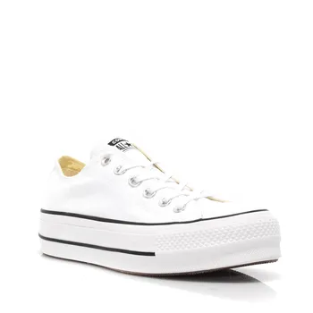 

Converse canvas sneakers platform with rubber outsole color White