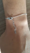 Pulsera de perlas de imitación de estrella de luna de ANENJERY pulsera de plata de ley 925 con gradiente de zirconia de piedra lunar para mujer S-B304